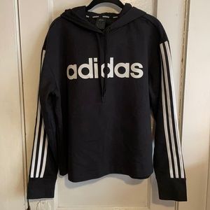 Adidas Black Crop Hoodie